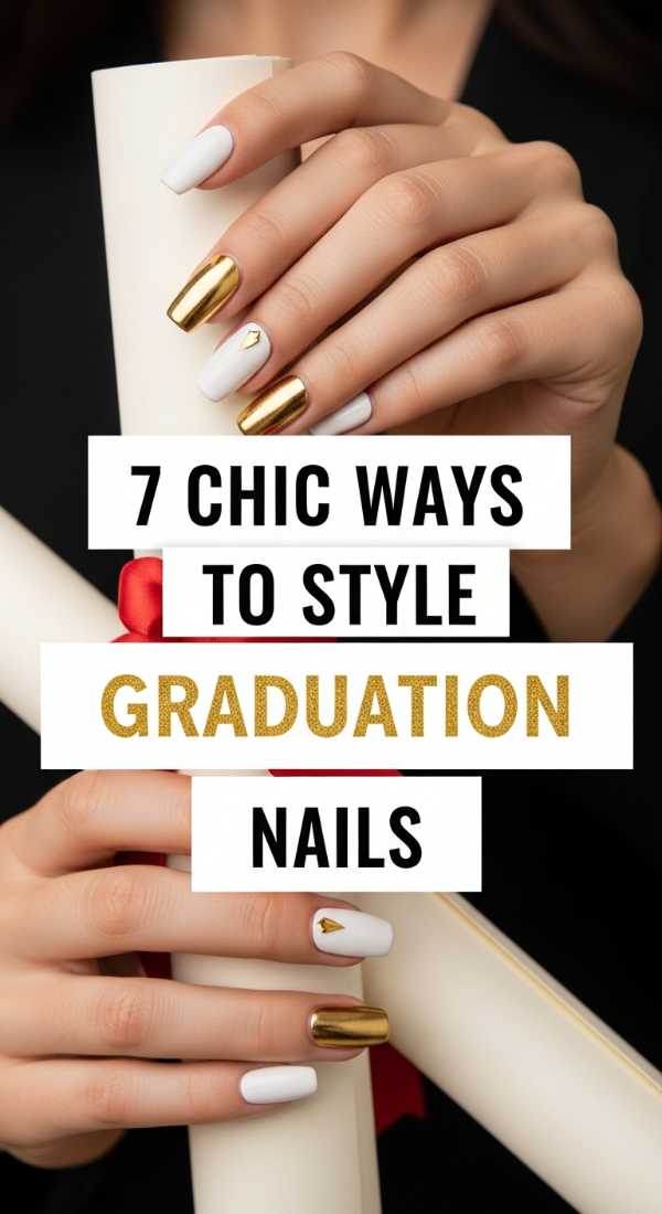 7 Chic Ways To Style Graduation Nails 6a059fa047c86