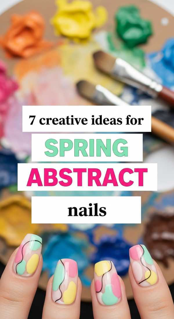 7 Creative Ideas For Spring Abstract Nails 6a03313278e8f