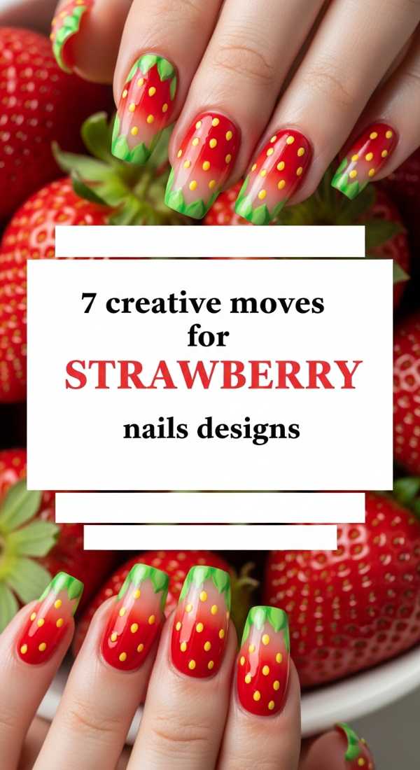 7 Creative Moves For Strawberry Nails Designs 6a058df0b4571