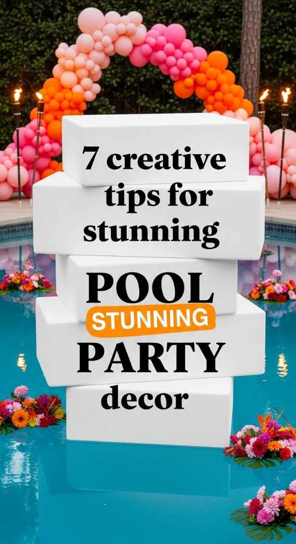 7 Creative Tips For Stunning Pool Party Decor 6a18a69e6d6e7