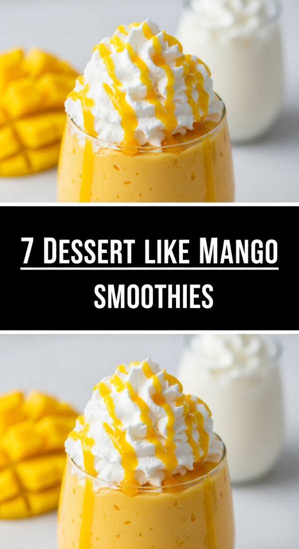 7 Dessert Like Mango Smoothies Step By Step Guide 69f451e34bab0