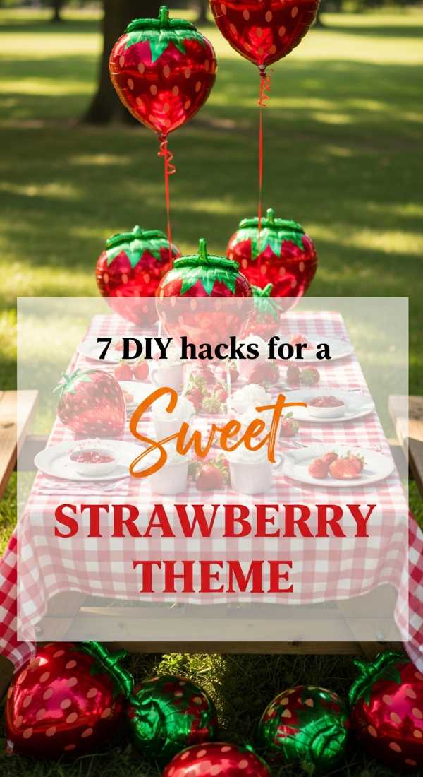 Summer State of Mind: Your Guide to an Unforgettable Aesthetic Birthday Party 7 Diy Hacks For A Strawberry Themed Party 6a056f9b4b21b