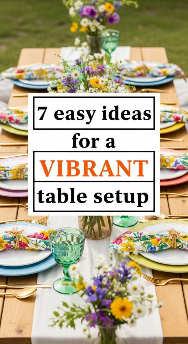 From Backyard to Bliss: How to Plan the Perfect Outdoor Bash 7 Easy Ideas For A Vibrant Table Setup 6a0deefa766d1