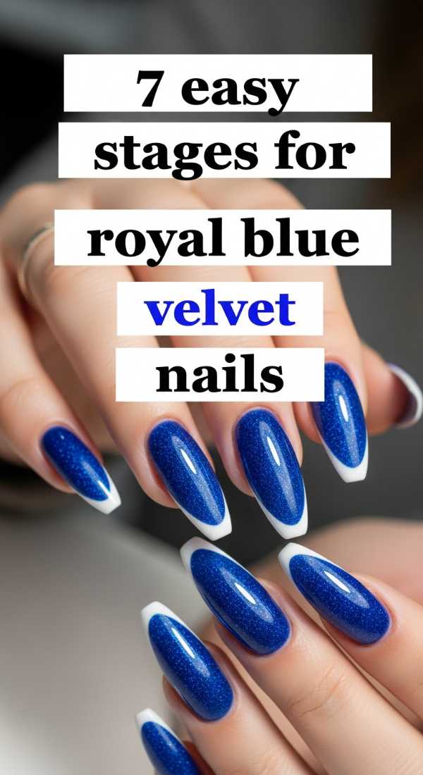 7 Easy Stages For Royal Blue Velvet Nails 69fc7e6188dad