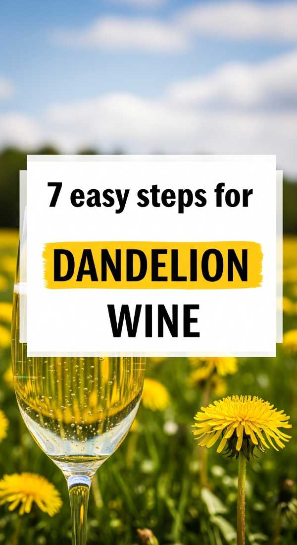 7 Easy Steps For Dandelion Wine 69f47f5a4ad8f