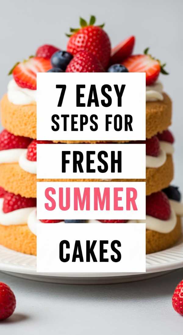 7 Easy Steps For Fresh Summer Cakes 6a10d08db68f9