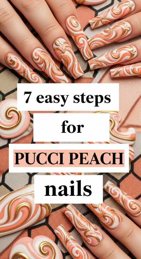 7 Easy Steps For Pucci Peach Nails 6a059b486e0da