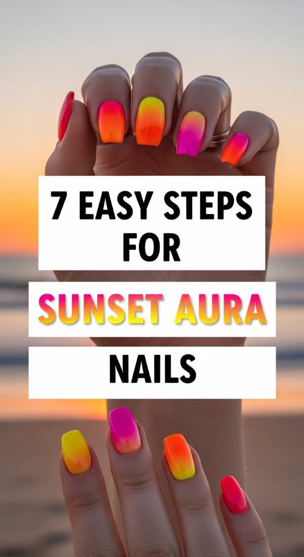 7 Easy Steps For Sunset Aura Nails 6a05a6fe0ea0f