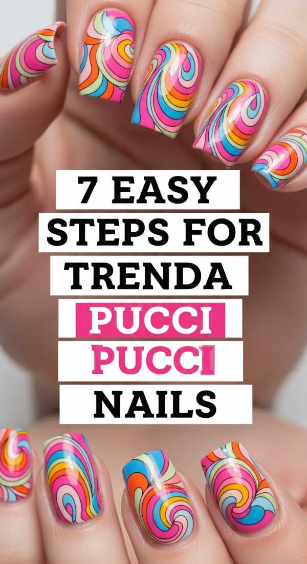 7 Easy Steps For Trendy Pucci Nails 6a059b4c773ab