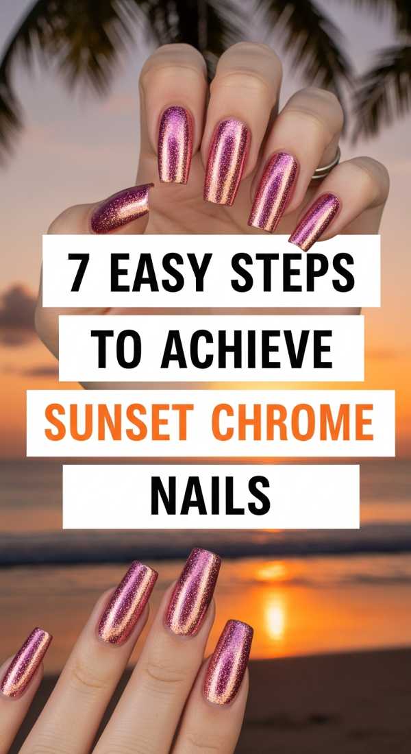7 Easy Steps To Achieve Sunset Chrome Nails 6a0598b96abc9
