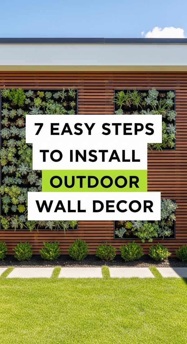 7 Easy Steps To Install Outdoor Wall Decor 69f621c87c4b6