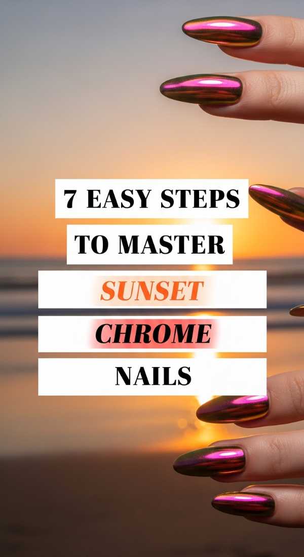 7 Easy Steps To Master Sunset Chrome Nails 6a05999fb8410