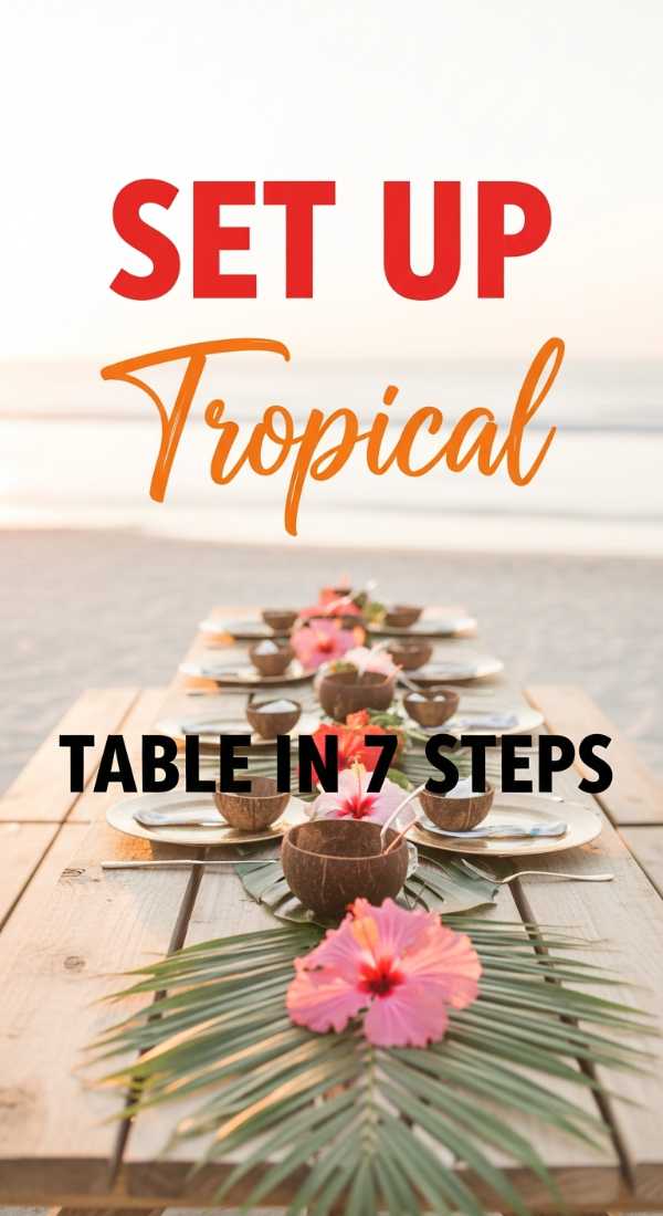 7 Easy Steps To Set Up A Tropical Table 6a189fb198d23