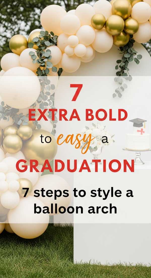 Stress-Free Soirées: Your Master Class in Party Styling 7 Easy Steps To Style A Graduation Balloon Arch 6a0db3ccb1fe6
