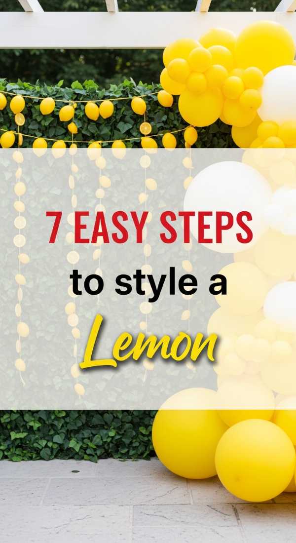 7 Easy Steps To Style A Lemon Party Backdrop 69fae90d594a1