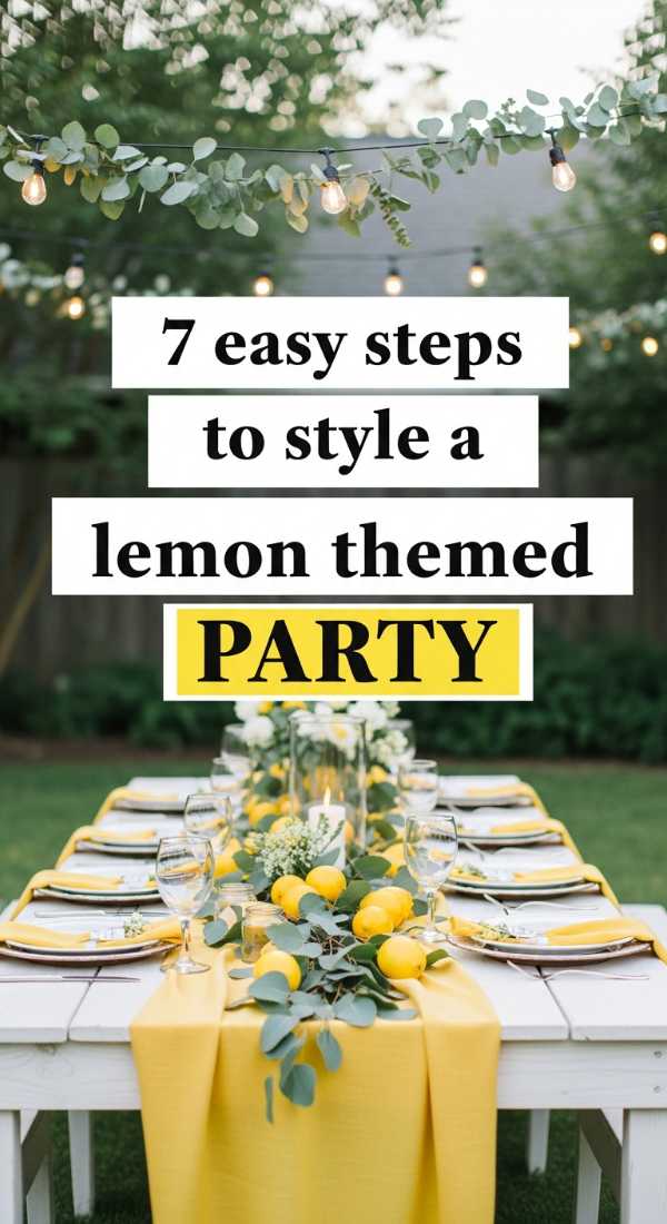 7 Easy Steps To Style A Lemon Themed Party 69f7277e153f2
