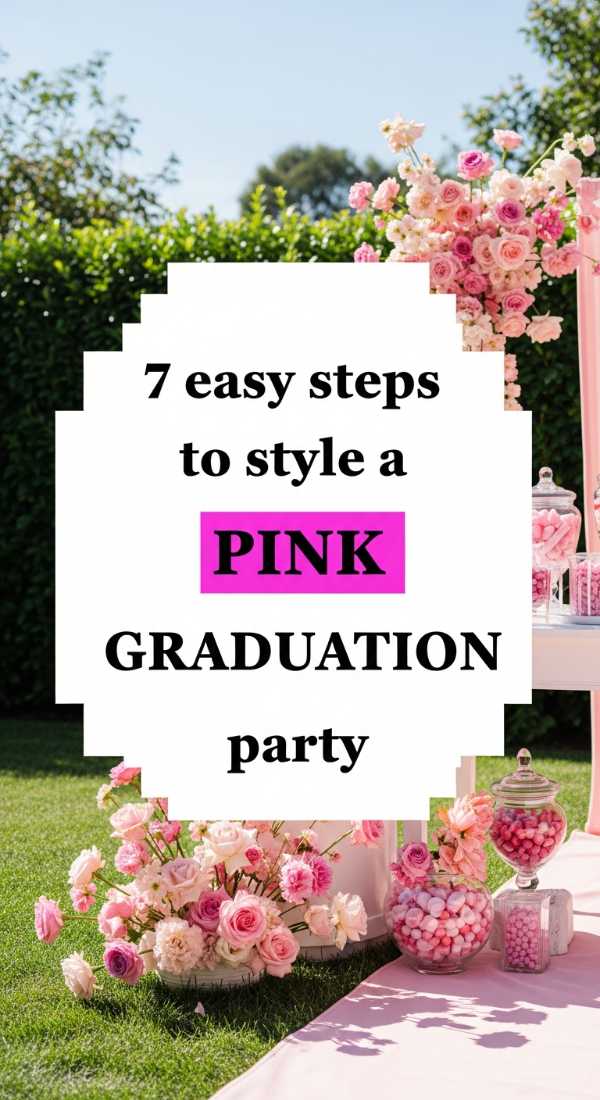7 Easy Steps To Style A Pink Graduation Party 6a0de75c51789