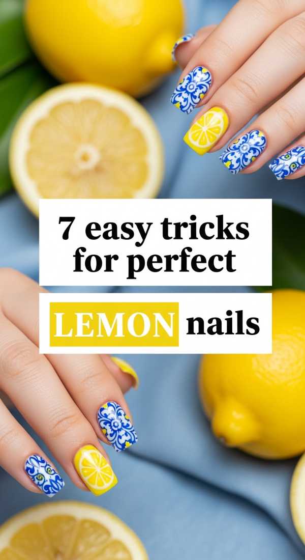 7 Easy Tricks For Perfect Lemon Nails 6a0599bc7d368