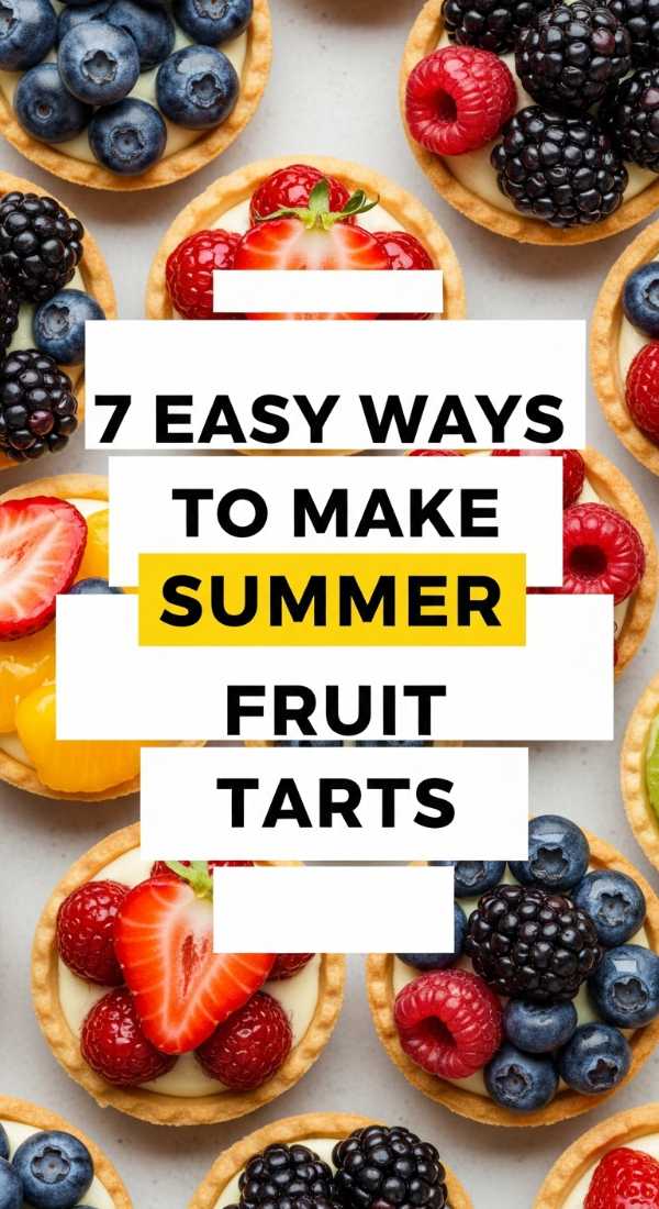 Sun, Sand, and Snacks: Your Ultimate Seasonal Flavor Handbook 7 Easy Ways To Make Summer Fruit Tarts 6a070b54454c1