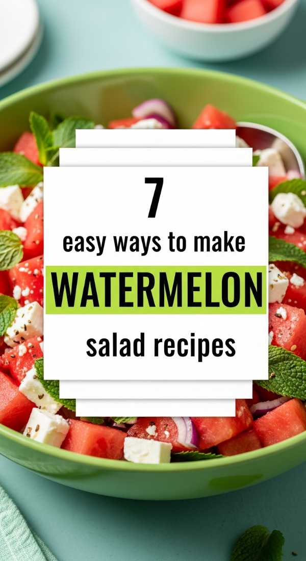 7 Easy Ways To Make Watermelon Salad Recipes 6a07038762e59