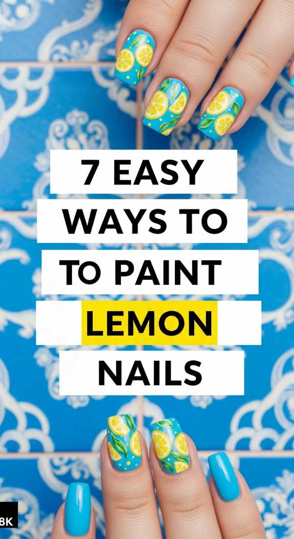 7 Easy Ways To Paint Lemon Nails 6a0597dfa4a99