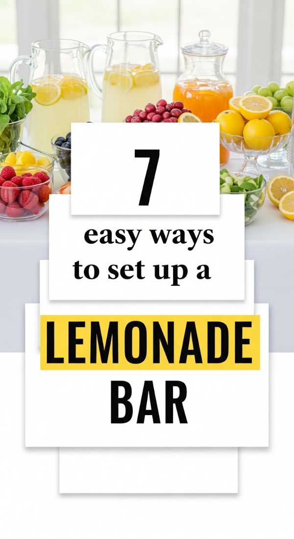7 Easy Ways To Set Up A Lemonade Bar 6a070245d446e