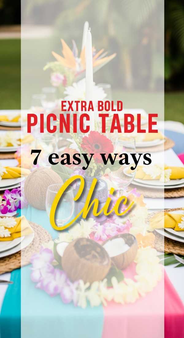 7 Easy Ways To Style A Tropical Picnic Table 6a189f916d19f