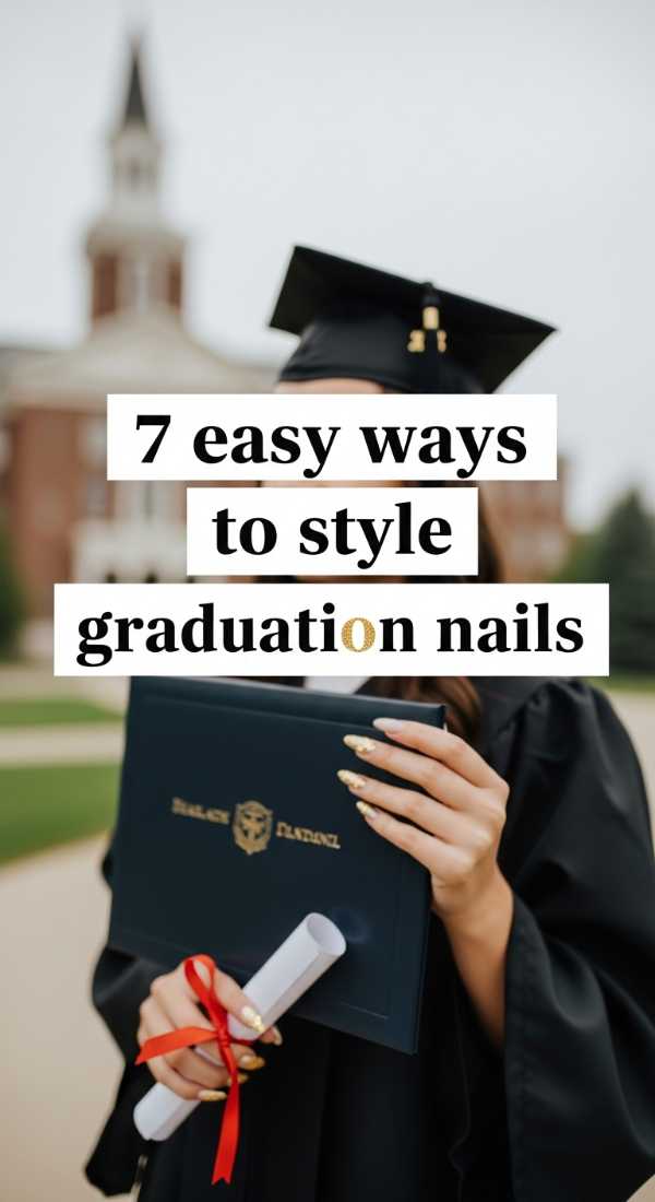 7 Easy Ways To Style Graduation Nails 6a05a52937a11