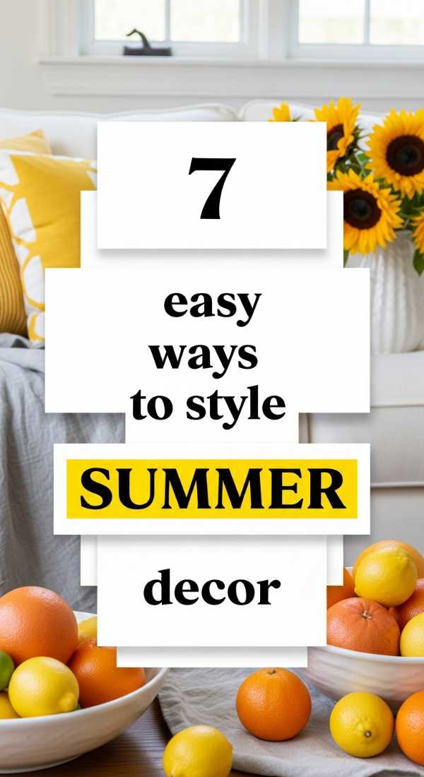 7 Easy Ways To Style Summer Decor 69f485894c219