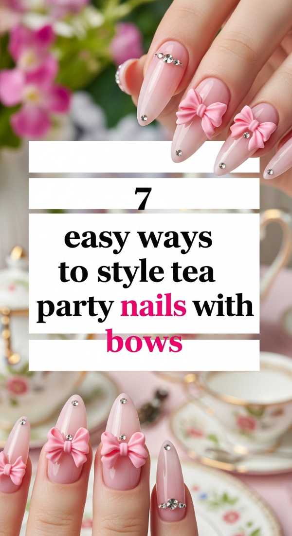 The Only Party Nail Guide You'll Ever Need: Tips, Trends, and Tools 7 Easy Ways To Style Tea Party Nails With Bows 69f876e5ee1e8
