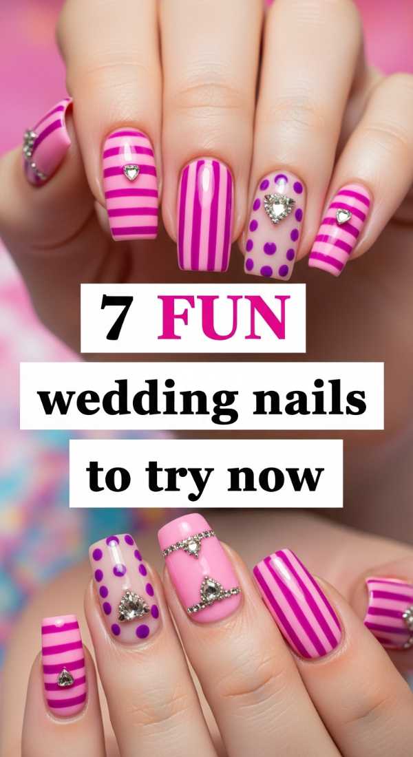 7 Fun Wedding Nails Ideas To Try Now 6a021e6addceb