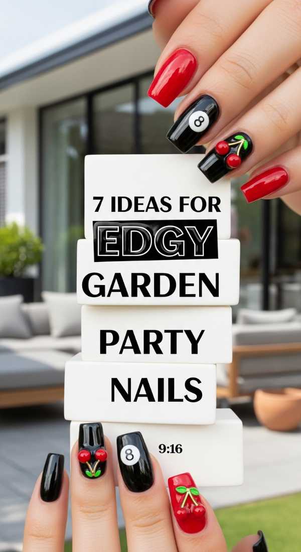 7 Ideas For Edgy Garden Party Nails 6a058dd57499e
