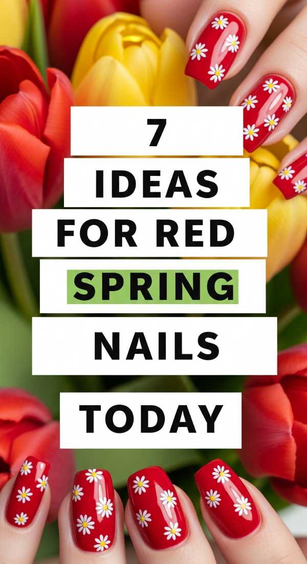 7 Ideas For Red Spring Nails Today 69ff5951f384e