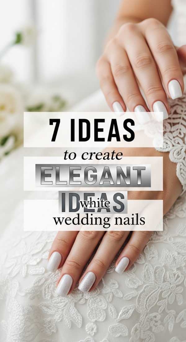 7 Ideas To Create Elegant White Wedding Nails 6a0059efdc31f