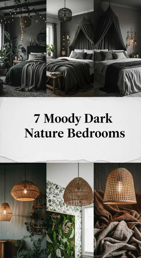 7 Moody Dark Nature Bedrooms 6a04badb93218