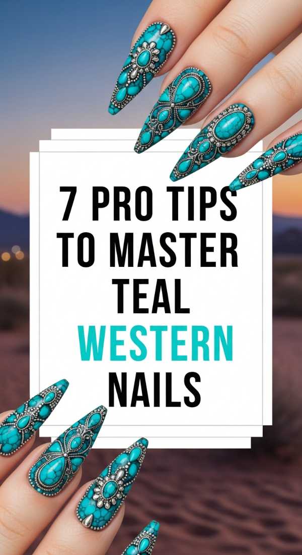 7 Pro Tips To Master Teal Western Nails 6a0597db8e9a7