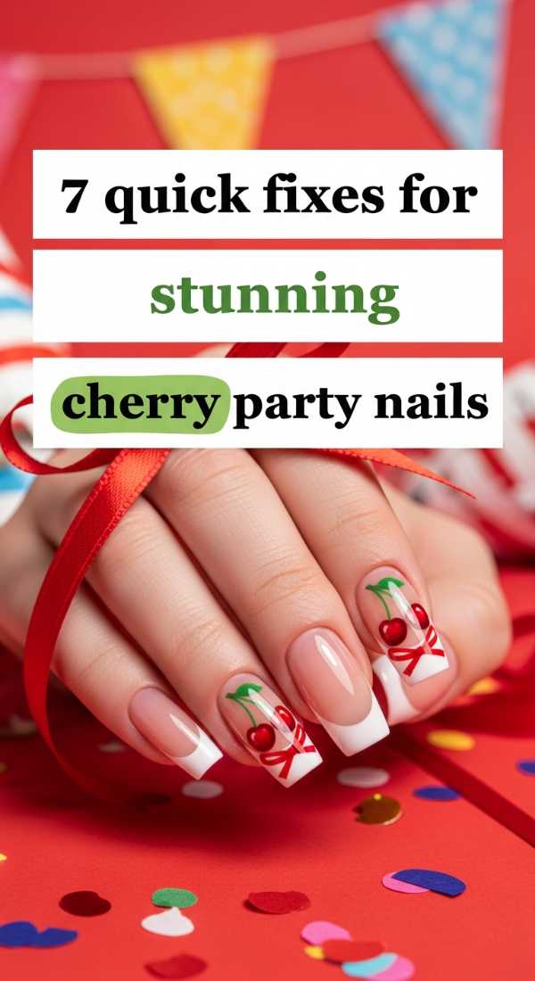 The Only Party Nail Guide You'll Ever Need: Tips, Trends, and Tools 7 Quick Fixes For Stunning Cherry Party Nails 69f876e75c5a0