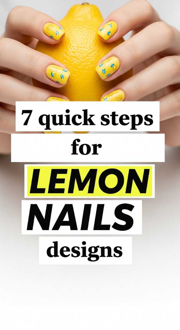 7 Quick Steps For Lemon Nails Designs 6a05a5003c3d0