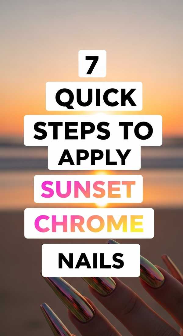 7 Quick Steps To Apply Sunset Chrome Nails 6a059ccf814f2