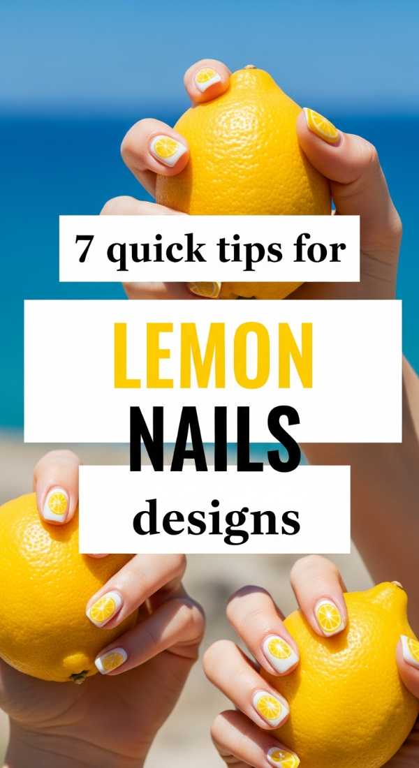 7 Quick Tips For Lemon Nails Designs 6a03312231f8d