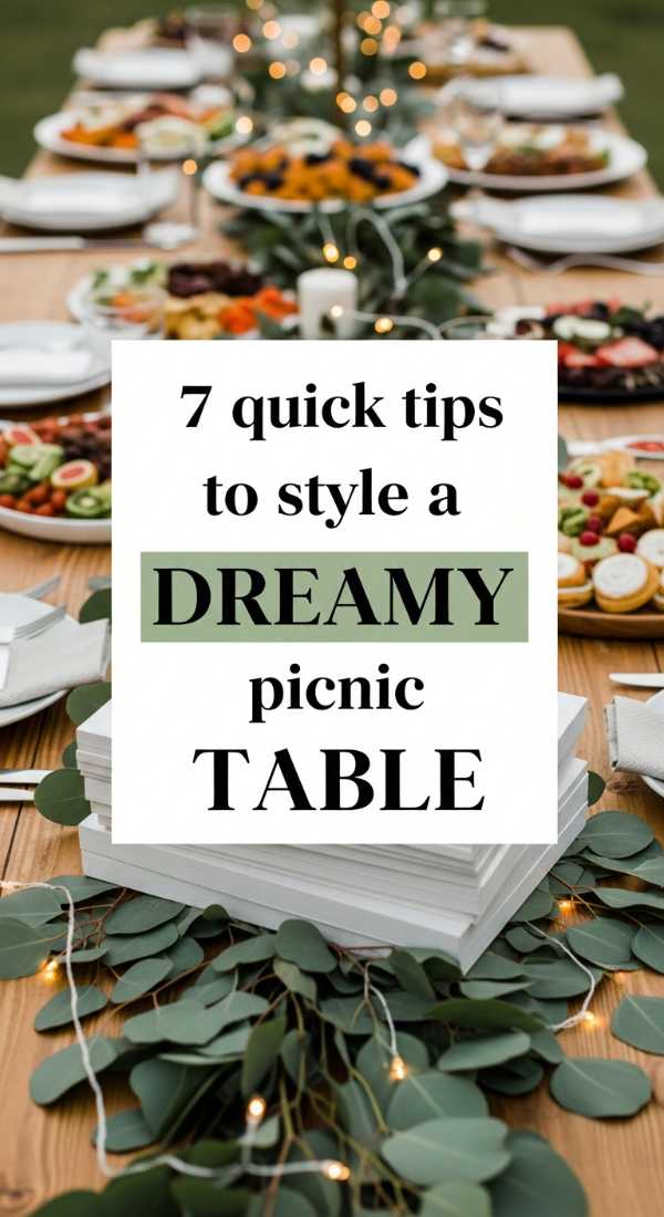 Sun, Snacks, and Style: Your Complete Manual for the Best Picnic Party Ever 7 Quick Tips To Style A Dreamy Picnic Table 6a0056754b17f