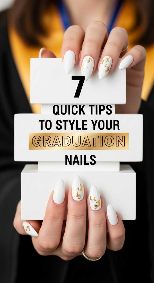 7 Quick Tips To Style Your Graduation Nails 6a059b28a9bdc