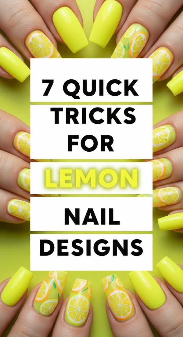 7 Quick Tricks For Lemon Nail Designs 6a0597b8af3e7