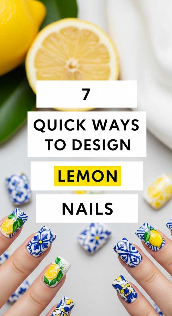 7 Quick Ways To Design Lemon Nails 6a059f7ee2969