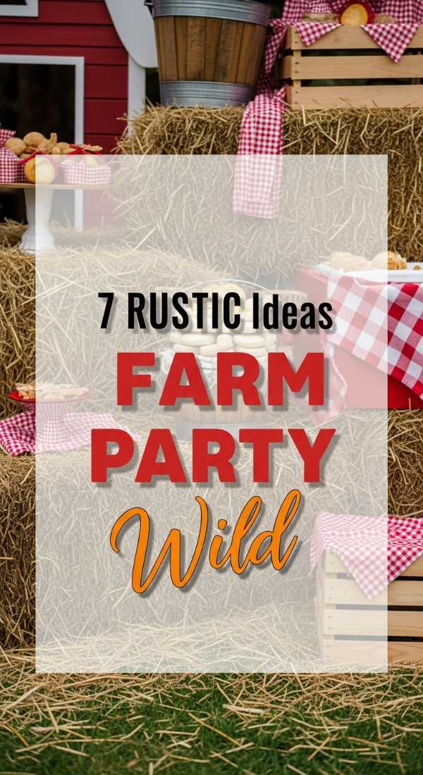 7 Rustic Ideas For Farm Party Decorations 6a0213b57707f