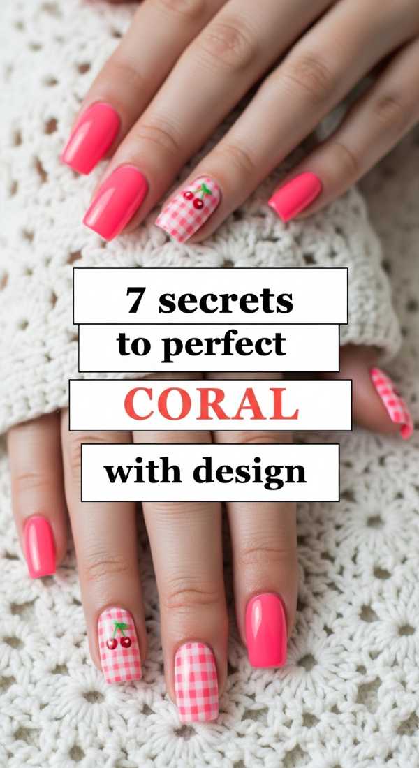 7 Secrets To Perfect Coral Nails With Design 6a058deb6f0c0