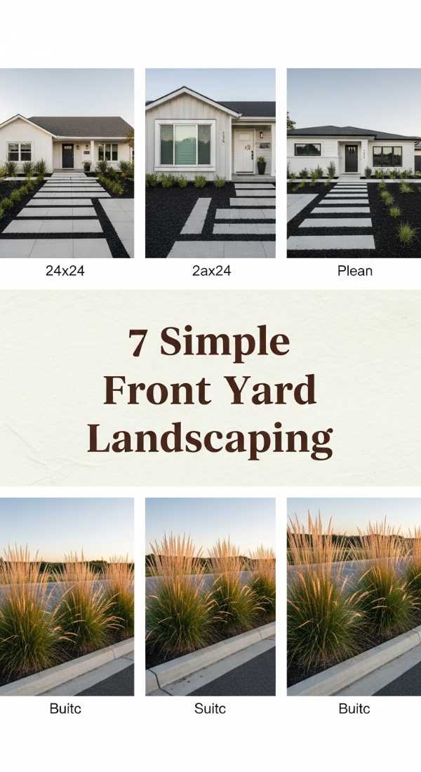 7 Simple Front Yard Landscaping 6a04bad944041