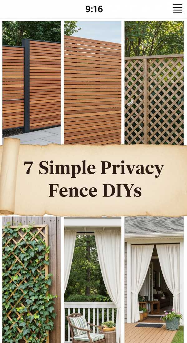 7 Simple Privacy Fence Diys 6a04b3acb1982