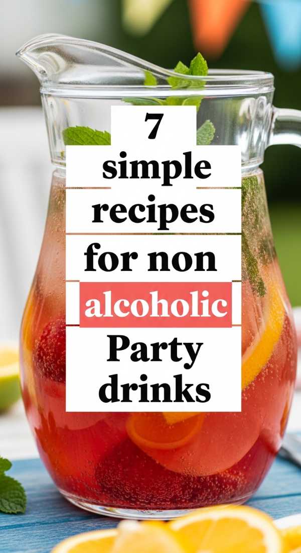 Vibrant Sips: Easy Summer Drink Recipes for Your Feed 7 Simple Recipes For Non Alcoholic Party Drinks 6a142eb56f2a5