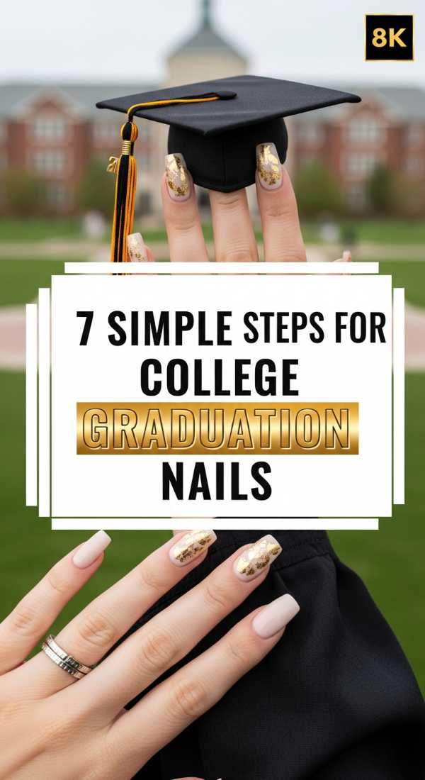 7 Simple Steps For College Graduation Nails 6a059cd2b3c00